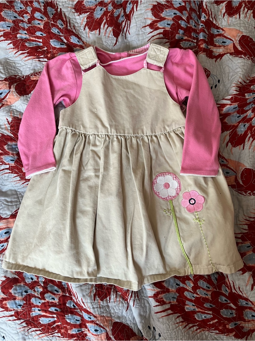 Vintage 2001 Gymboree dress and onesie combo:)